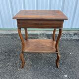 Inlaid work table with floral decoration – Louis XV style