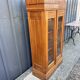 Two-door mahogany display cabinet