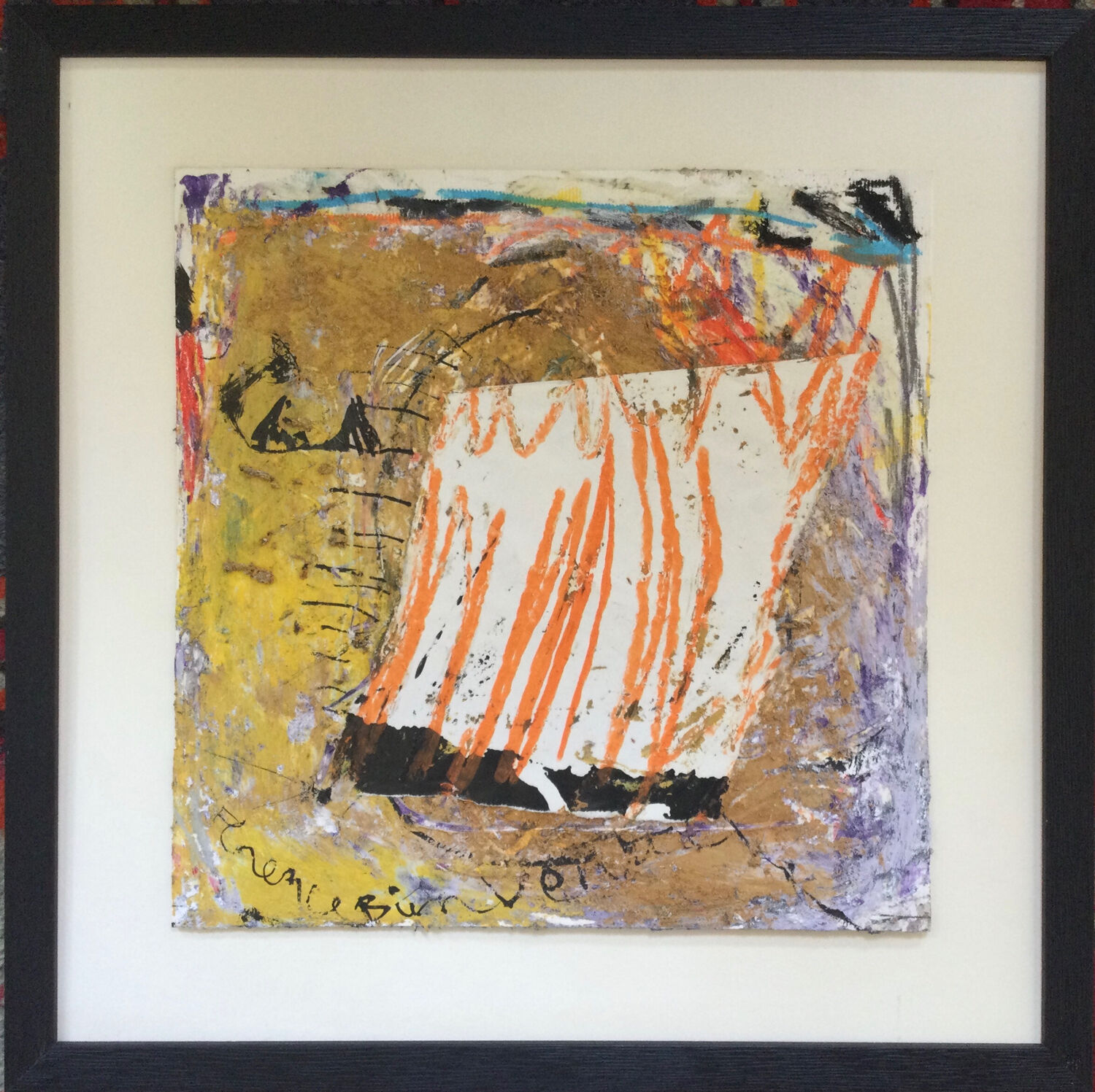 Welcome, 1989. Acrylic and collage by Florence ROQUEPLO (1955)