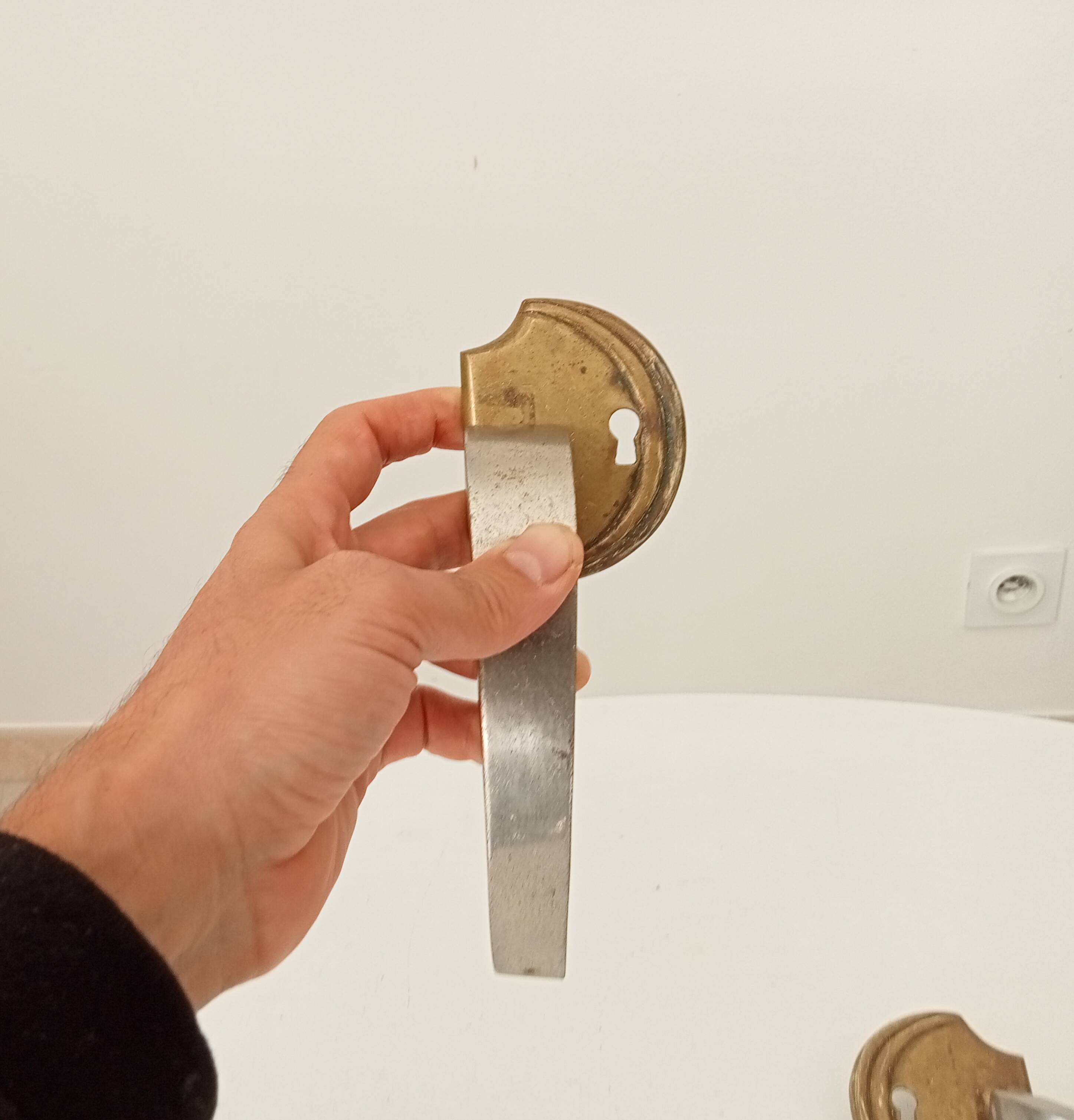 Pair of antique art deco furniture handles from the 30s/40s