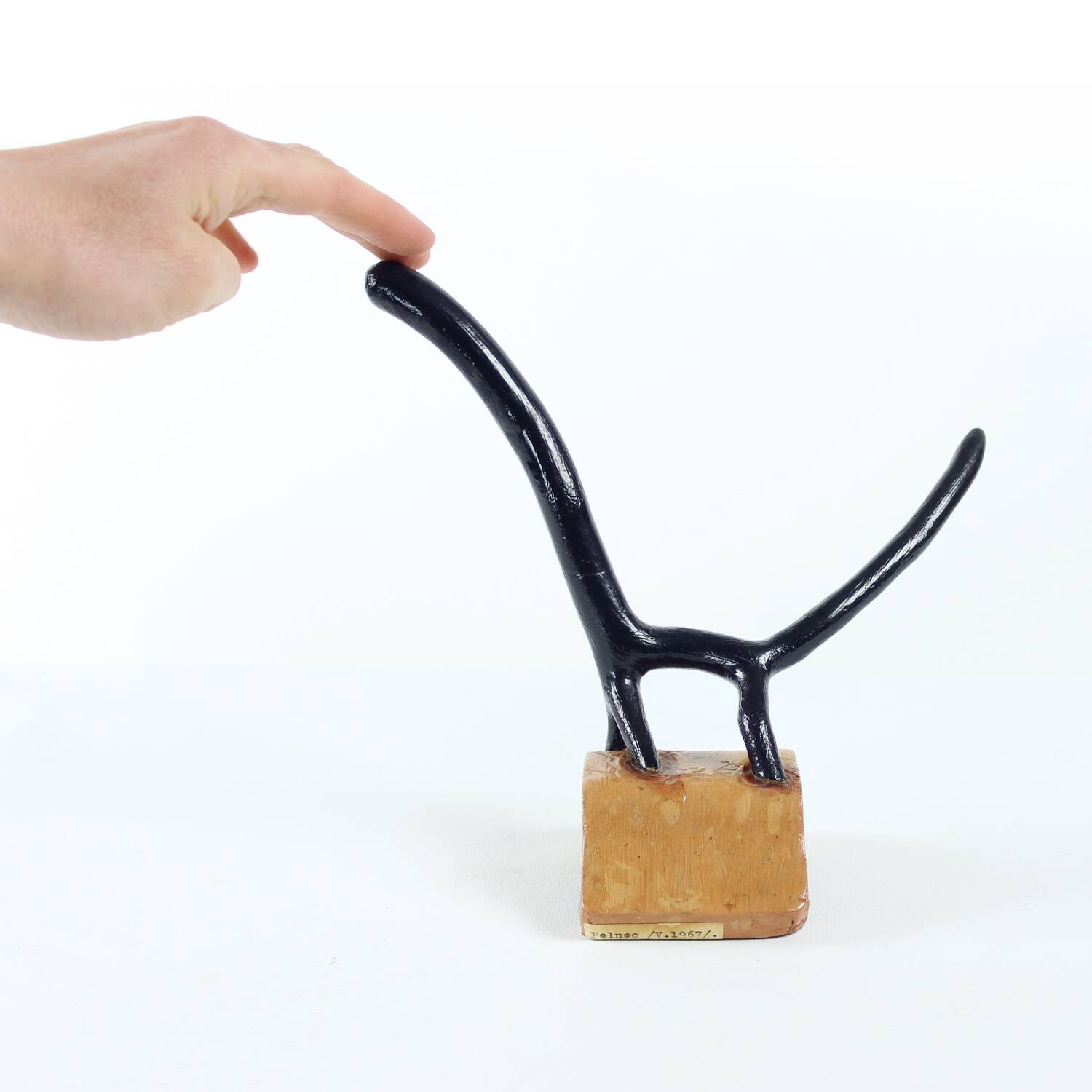 Unique Abstract Animal Sculpture By Pelnec, 1967