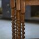 Rustic nesting tables in oak from the 1950s.