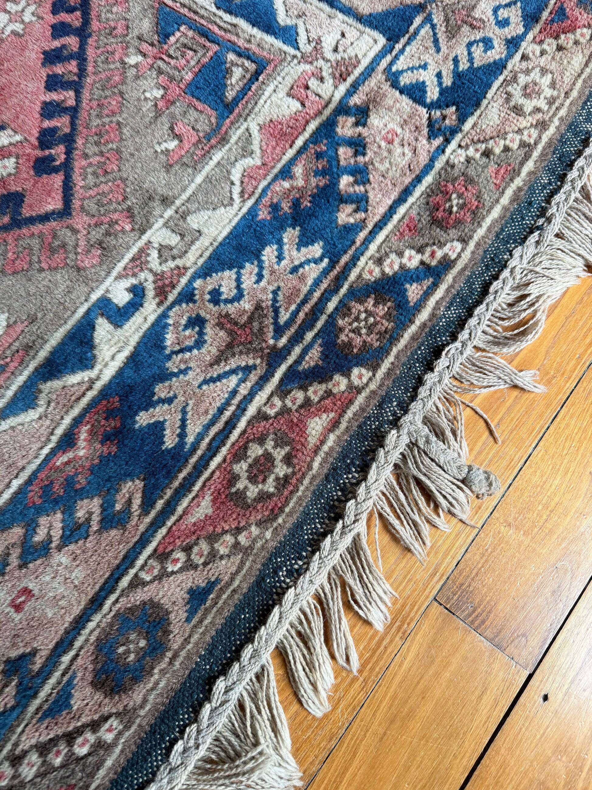 Handwoven wool Turkish carpet Nidge Kars