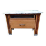 Wood and marble kitchen chopping board