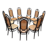 Chaises de salle à manger au design vintage Thonet des années 1970