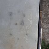 Table basse marbre et inox