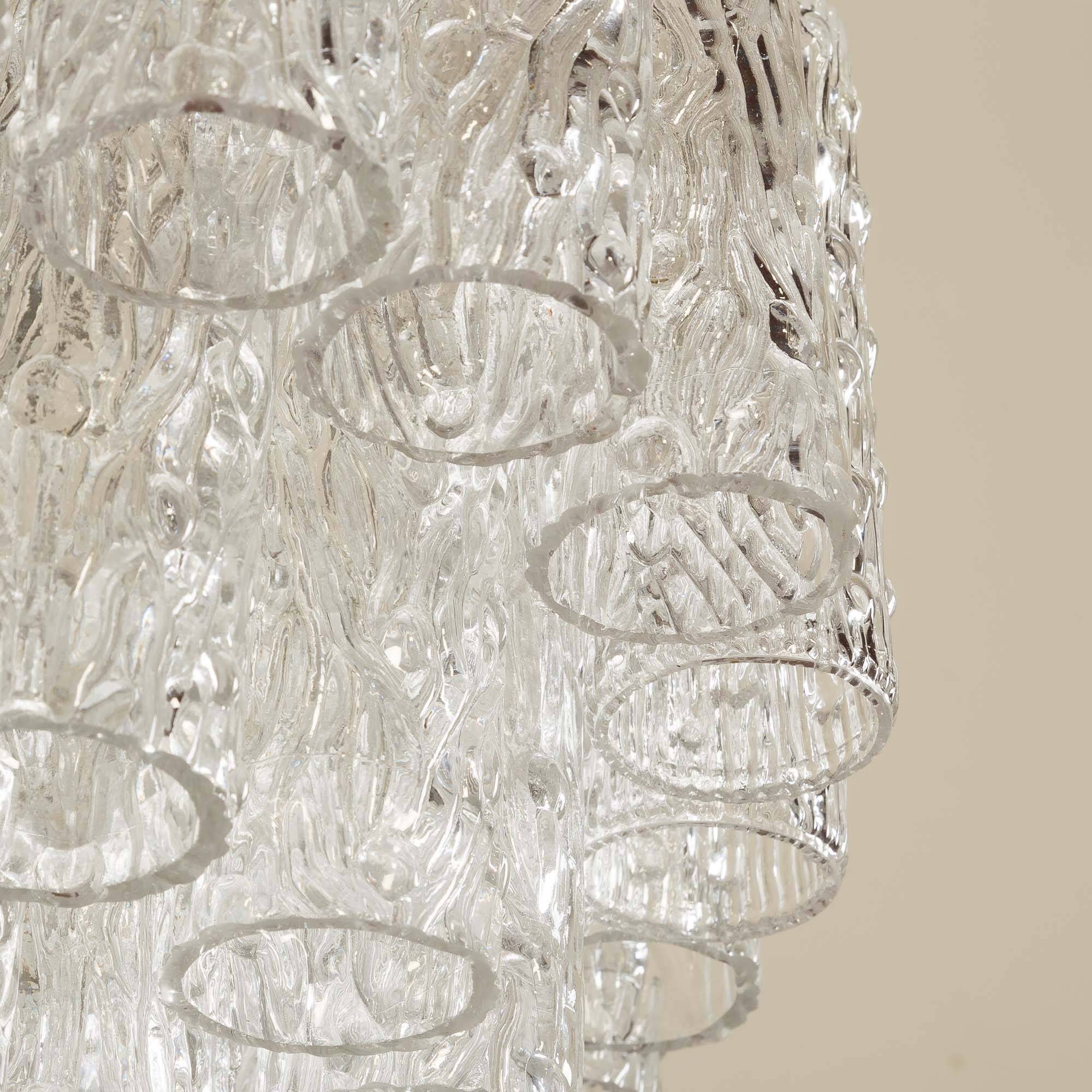 Lustre Venini attribué à Toni Zuccheri, Italie, années 1970.