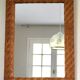 Mirror braided rattan frame 1970 39x54cm