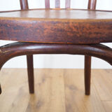 Set of wooden bistro chairs, vintage