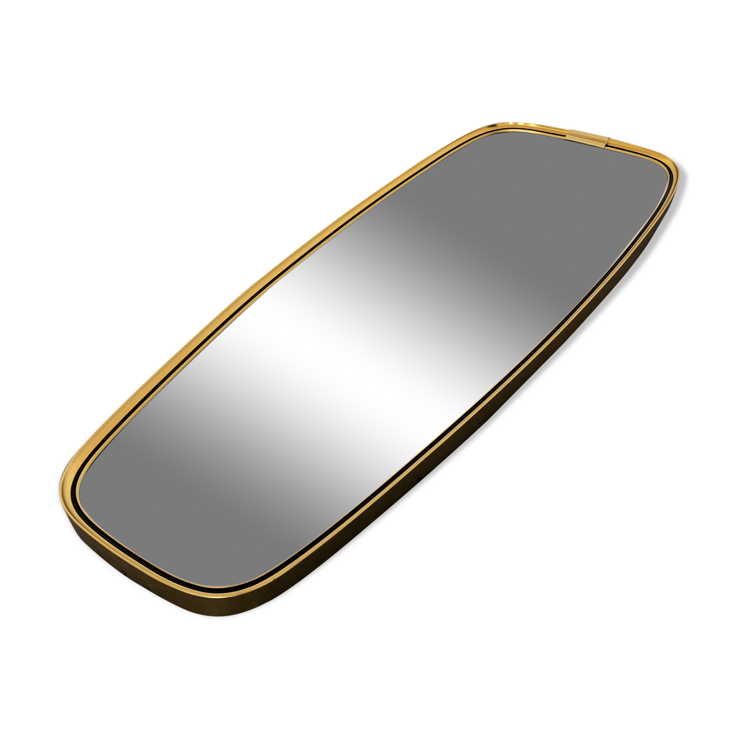 Miroir rockabilly années 1970 26x78cm