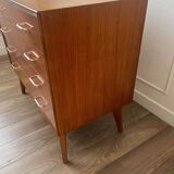 Vintage chest of drawers with compass feet