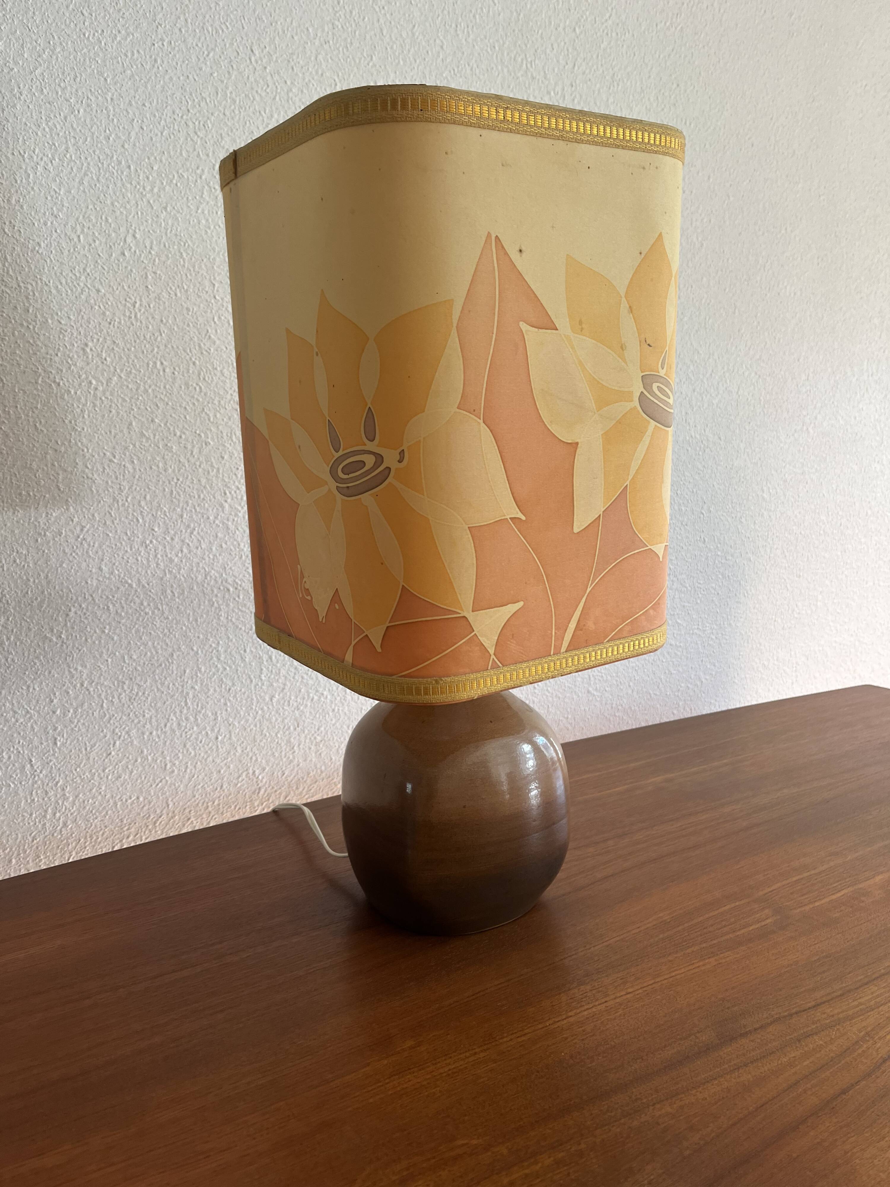 Lampe grès Lemay vintage 1970