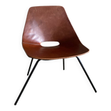 Leather chair by Pierre Guariche