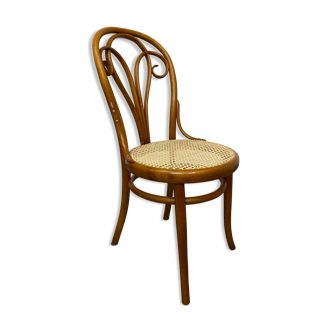 Curved wooden dining chair by Löbl Wieisskirchen