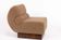 Italian lounge chair in walnut and Schumacher cashmere bouclé, 1970