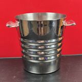 Ice Bucket, Champagne Bucket, Wine Bucket, 80s Vintage Stainless Steel 20 cm