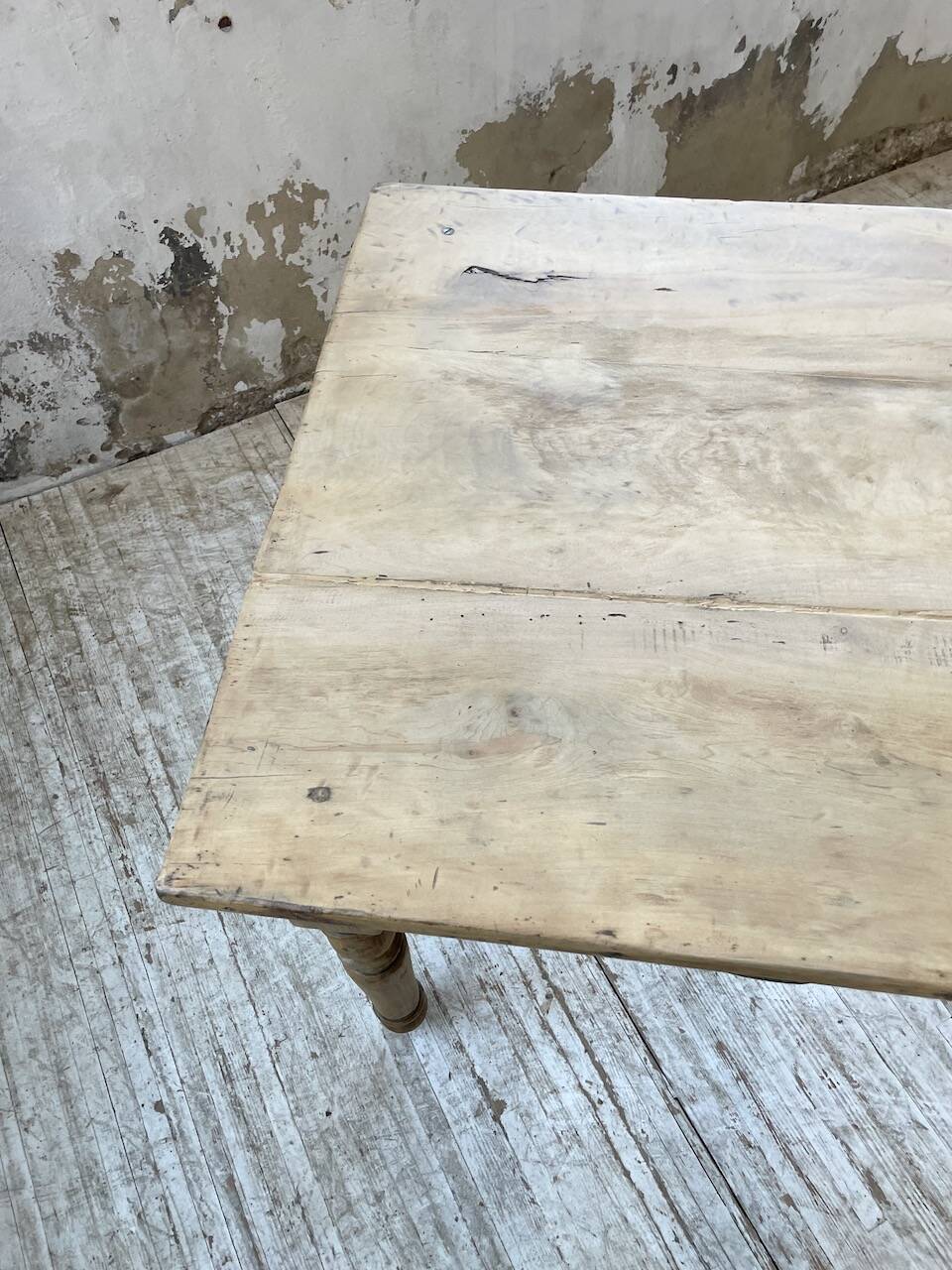 2m walnut drapery farmhouse table