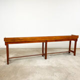 Large industrial wooden console table