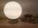 Lampe globe céramique et opaline applique ou plafonnier