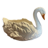 Cache-pot en barbotine cygne