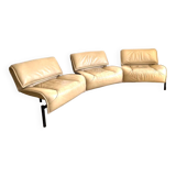 Cassina modular leather sofa