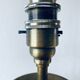 Pair of brass lamps
