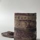 Vintage ceramic closed pocket emptier signed KS