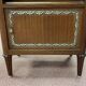 Art deco bedside table in mahogany and marble top