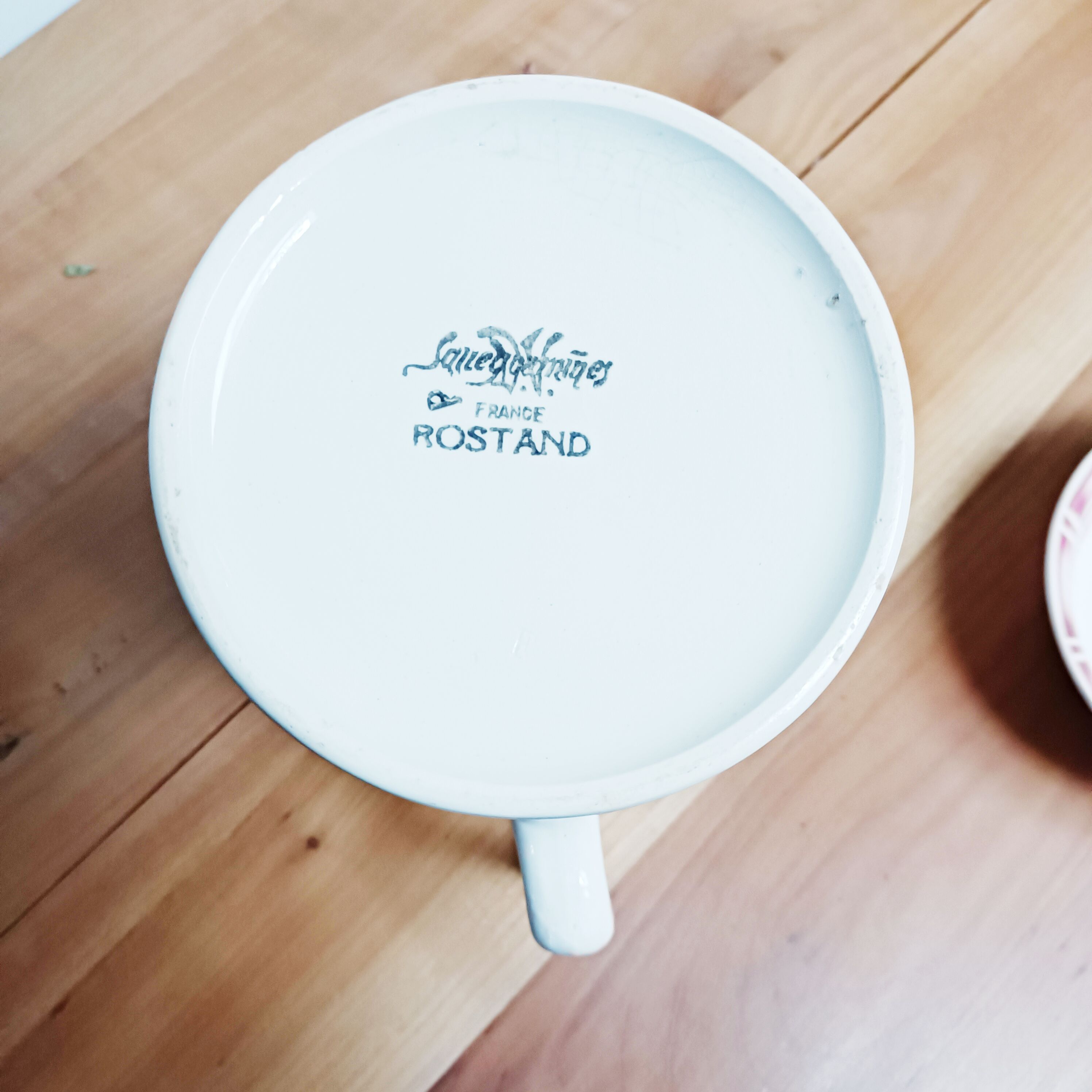 Old Sarreguemines Rostand jug