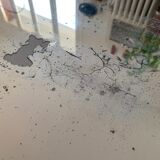 Antique beveled stitched mirror 60x40cm