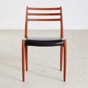 Model 78 dining chairs by Niels O. Møller for J.L. Møllers