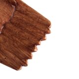 Empty pocket, hands joined in carved wood, 70s