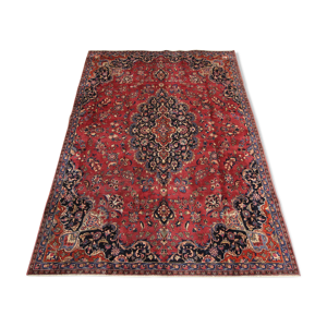 tapis persan vintage vintage tissé à la main tapis de zone de laine orientale - 231x319cm