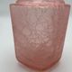 Pink vintage cotton pot in cracked glass paste Marcel Franck