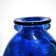 Vintage vase in cobalt blue blown glass 20 x 22 cm