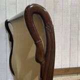 Lit Empire en acajou début XIXème à cols de cygnes et pieds griffes