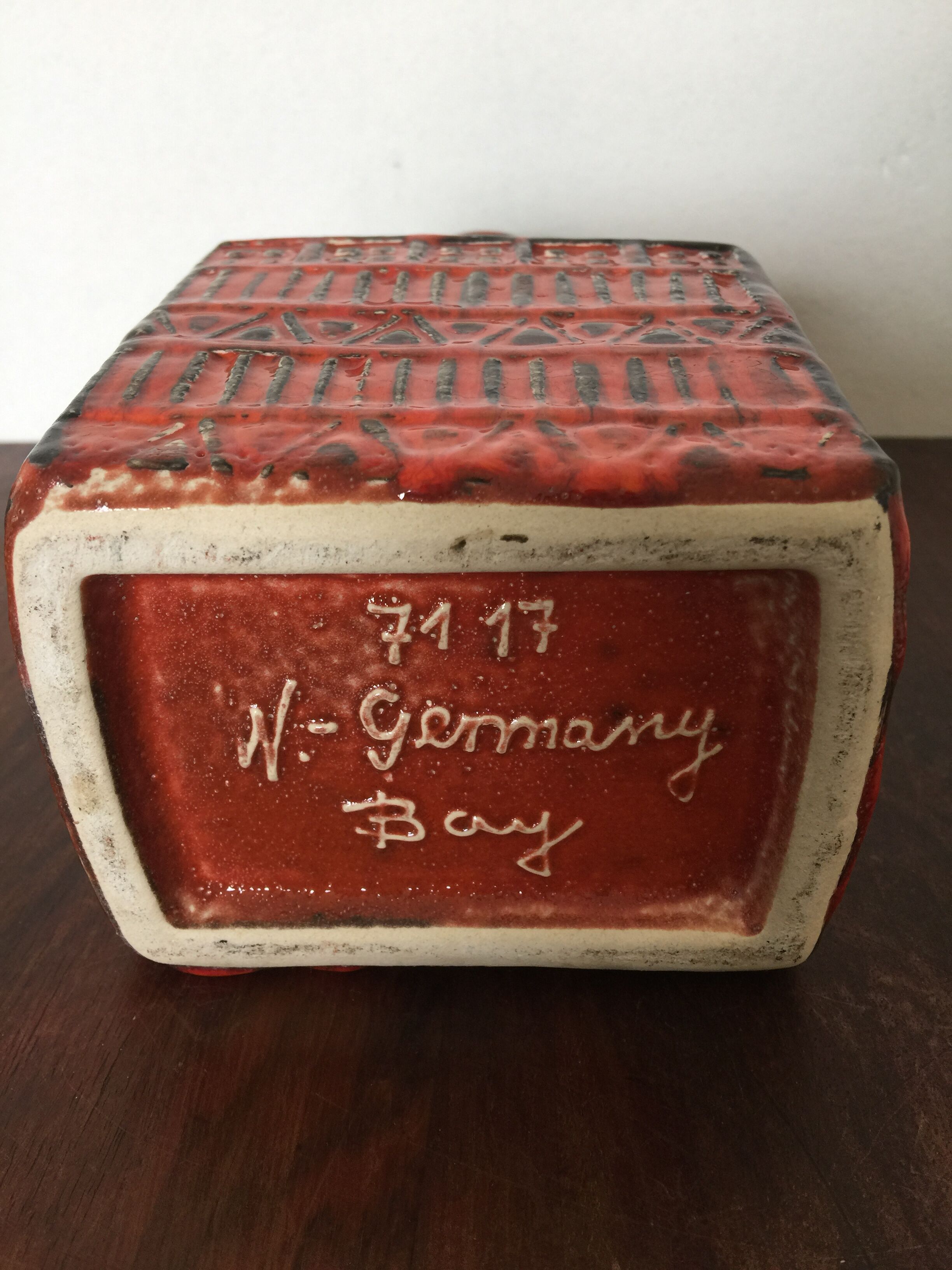 Ceramic vase Bay West Germany 50s 60s