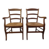 Paire de fauteuil en merisier