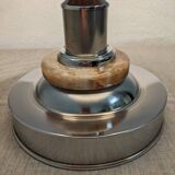 Living lamp in onyx and chromed metal from the 60s/70s