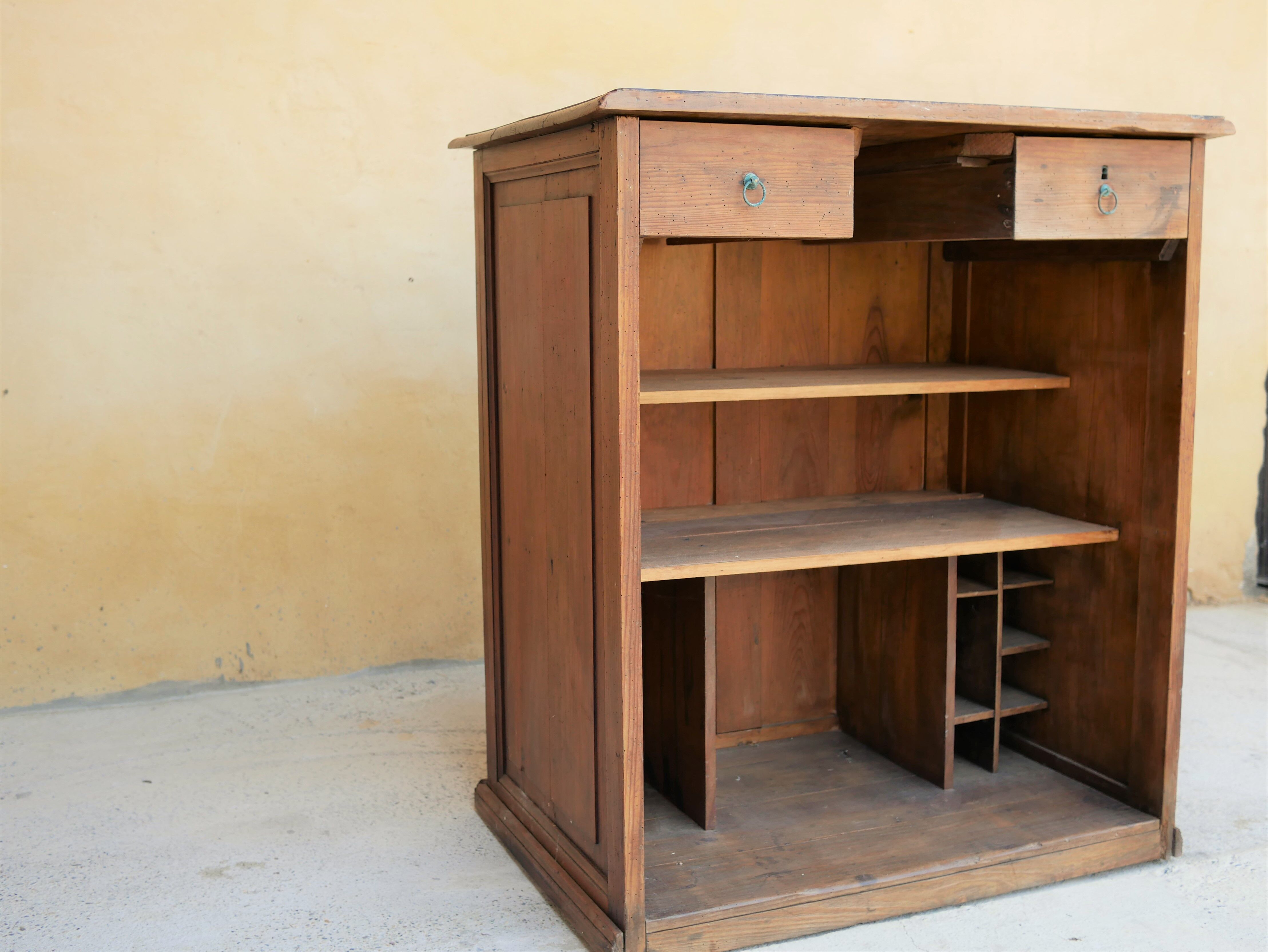 Meuble comptoir en bois