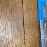 Wooden farmhouse table