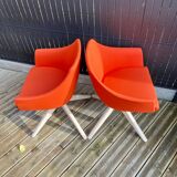Set of 4 swivel chairs