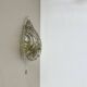 Vintage Murano gold Ice Glass Metal Wall Light by Kaiser Leuchten, Germany 1970s