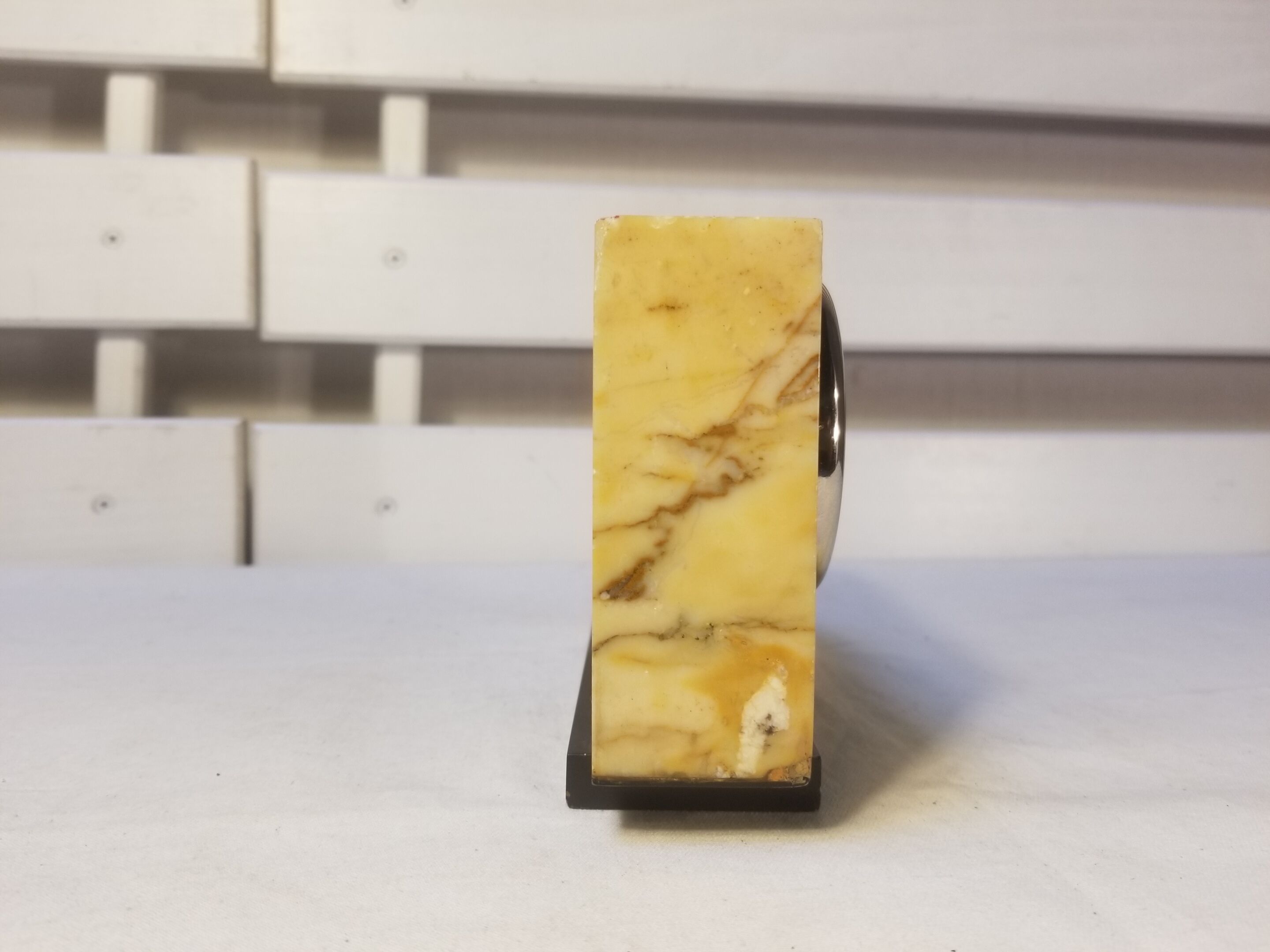 JAZ Quartz Clock Art Deco Marble Style - Table Clock