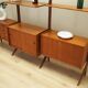 Teak system bookcase, Norwegian design, 1960s, production: Blindheim Mobelf