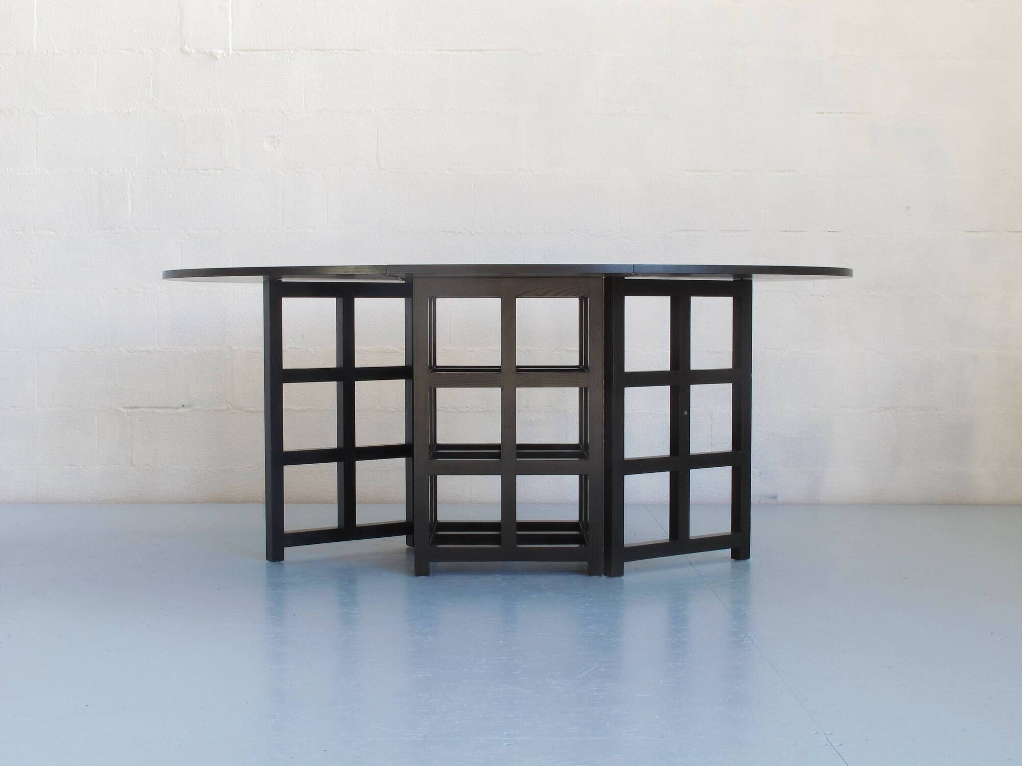 Black-stained ash table by Charles R. Mackintosh, Cassina Italy