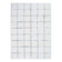 Berber rug 160x230 cm white with black grid.