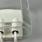 60s 70s wall lamp Glashütte Limburg Germany Glass & Metal Age Design