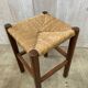Tabouret paillé vintage