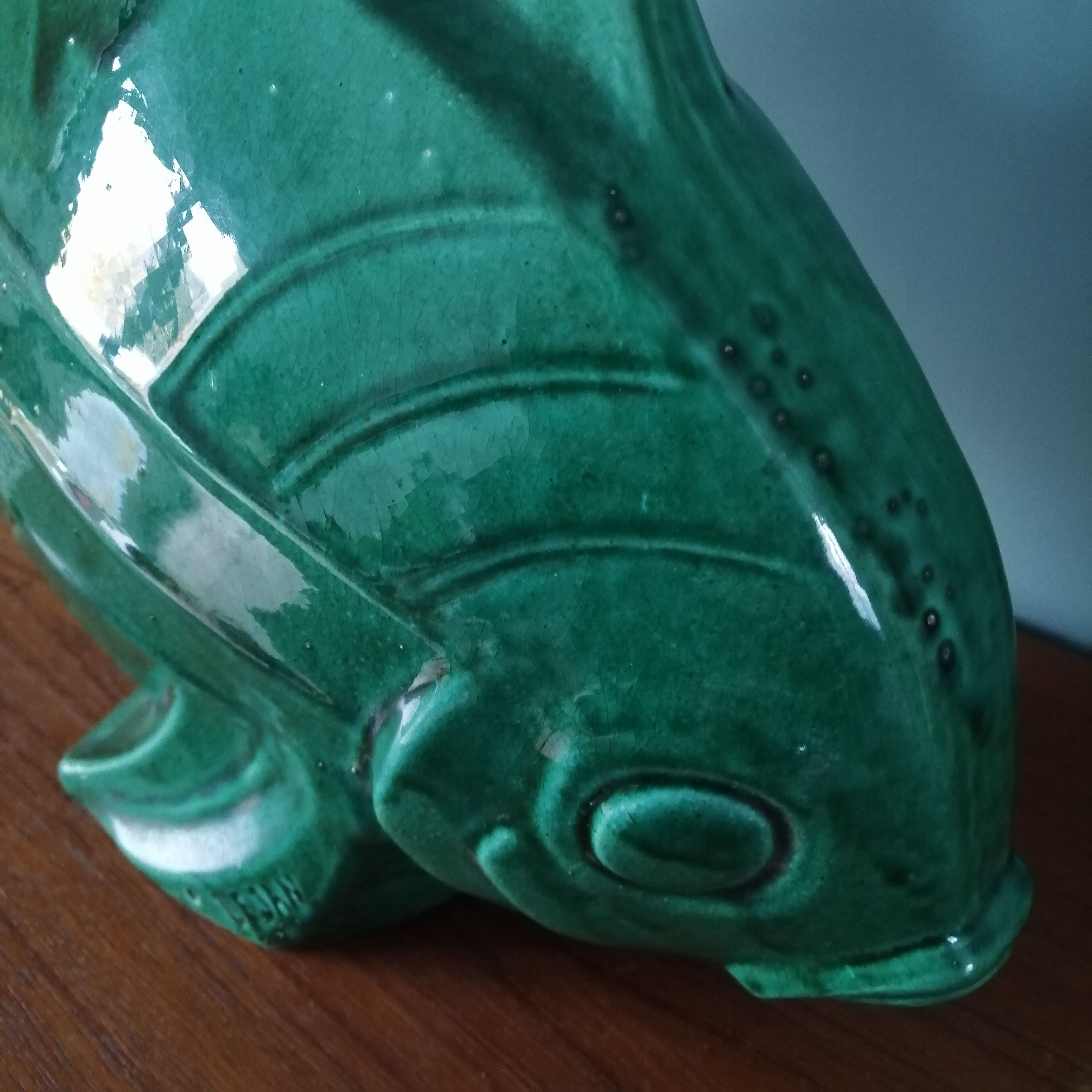 Ceramic fish signed Lejan - Art Deco